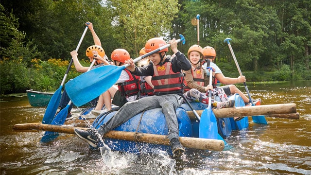 School Raft Fun The benefits of team building for students - PGL Schools & Groups