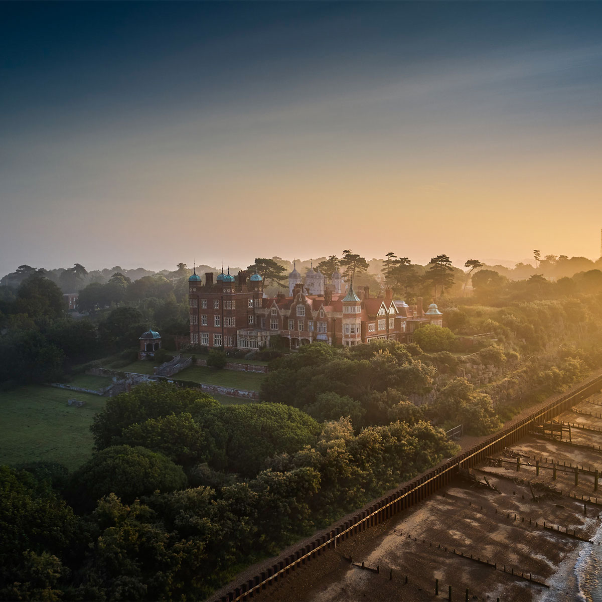 Bawdsey Manor exterior wide shot