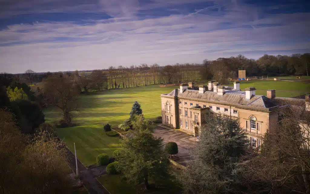 Exterior shot of the Newby Wiske Hall grounds