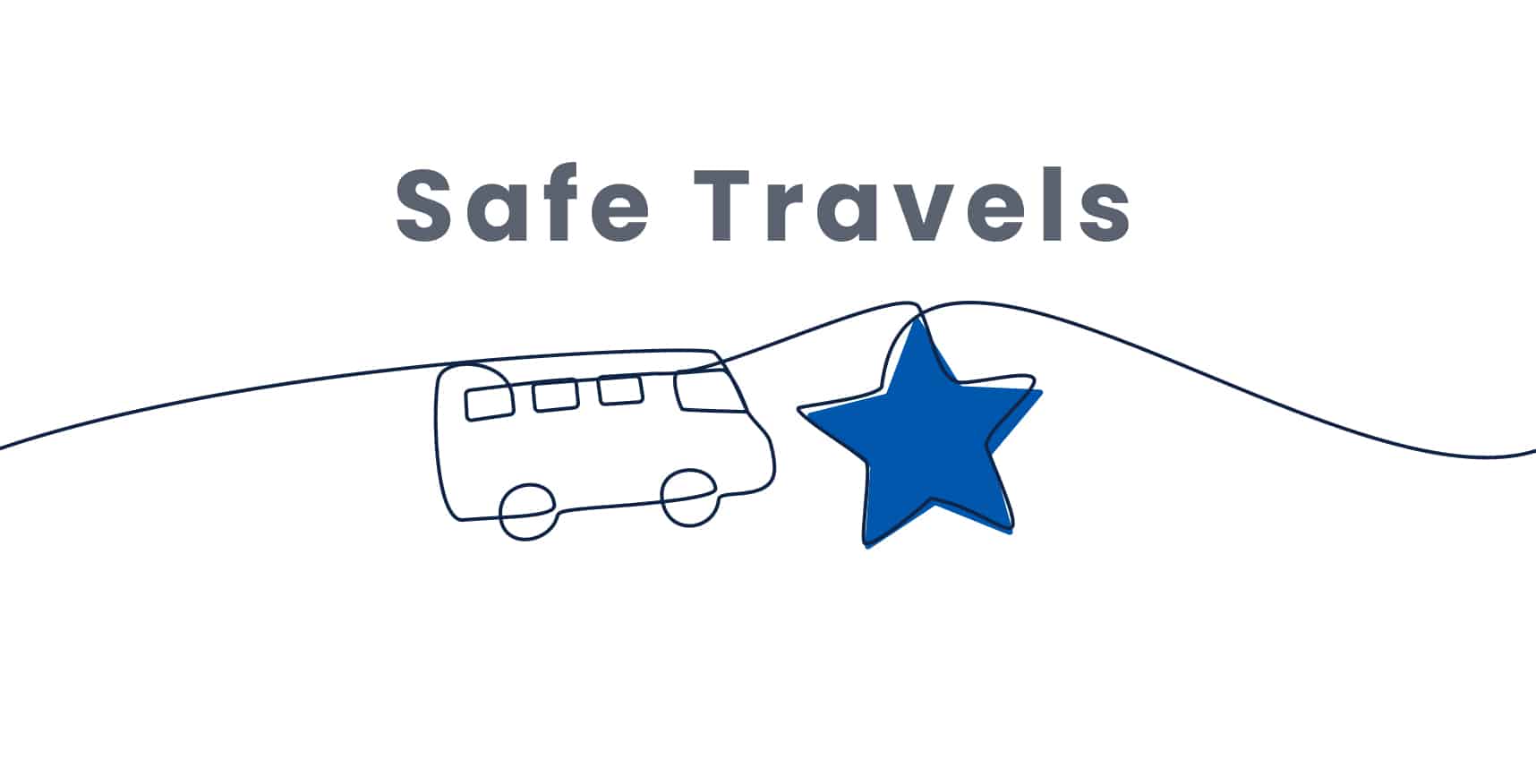 Safe travels banner
