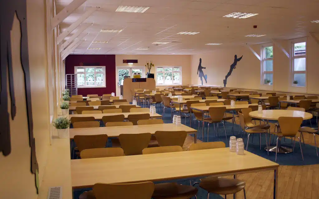 Dining room hall at PGL Marchants Hill