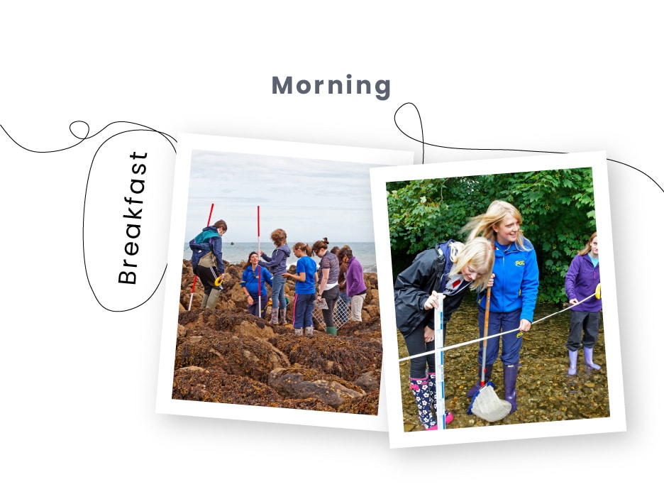 A typical day at PGL in the morning banner for a Geography school trip