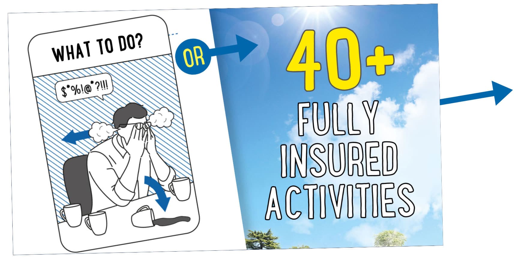 40+ Fully insured activities across PGL centres