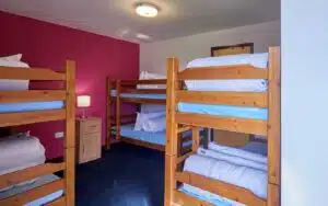 Bunkbeds in lodge