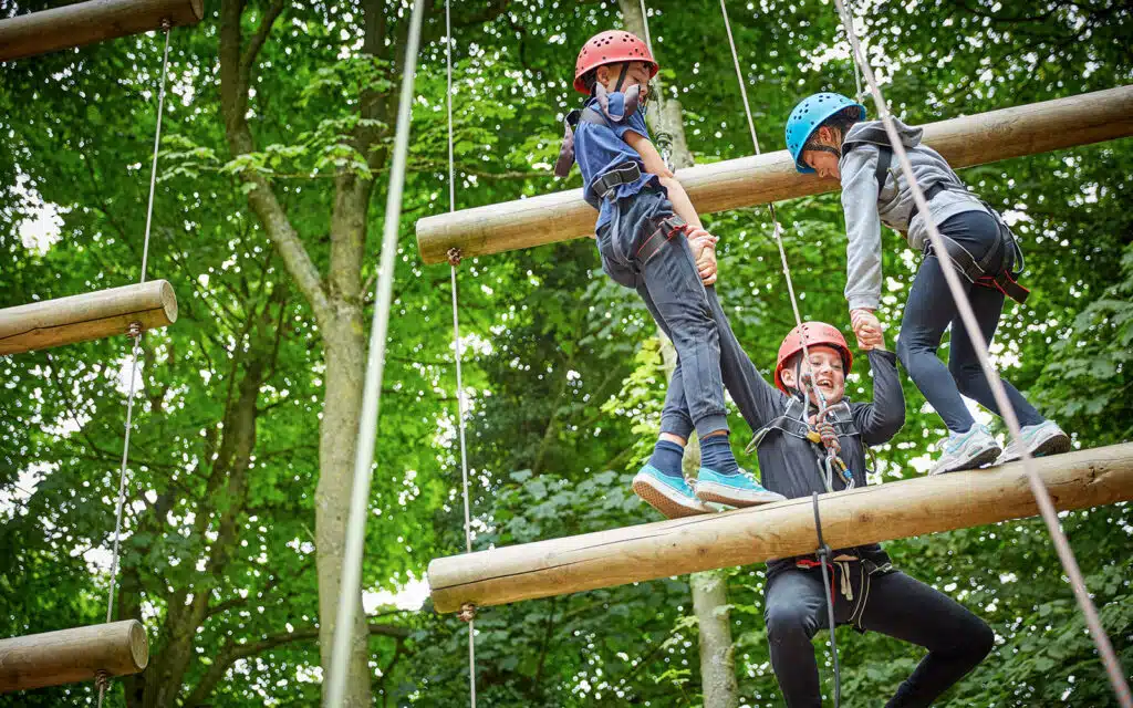 Pupils climbing the jacobs ladder