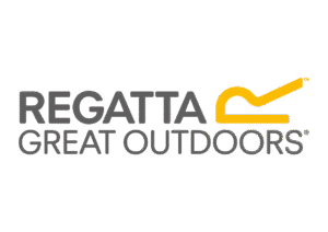 Regatta Great Outdoors logo with bold grey text and a stylised yellow graphic above the word "Outdoors" on a light background.